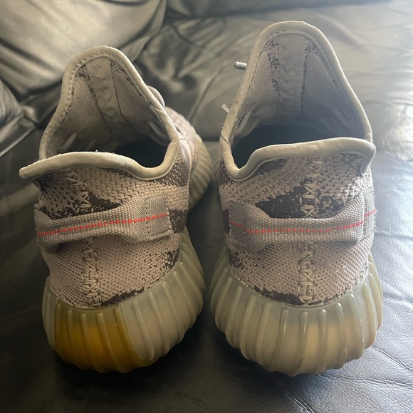 Size 10 grey zebra pattern Yeezys. - Picture 2 of 4